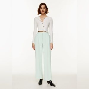 Aritzia Babaton Snowmelt Blue Effortless Pant 0 Short